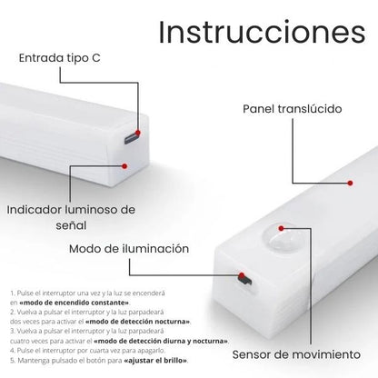 Luz Led con Sensor de Movimiento